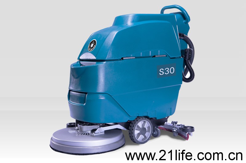 潔馳A3電動手推式洗地機，潔士中型S30電動手推式洗地吸干機